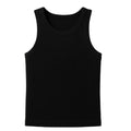 RIBBED VEST TOP - BLACK