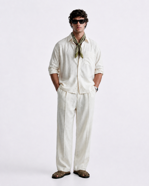 White Linen Shirt