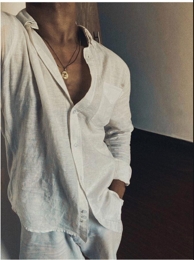 White Shirt Premium Linen Blend