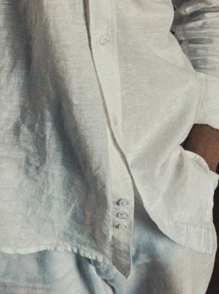 White Shirt Premium Linen Blend